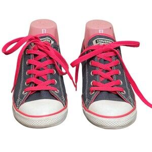 Converse Womens Chuck Taylor All Star Blue Pink Running Shoes Sneakers Size 8